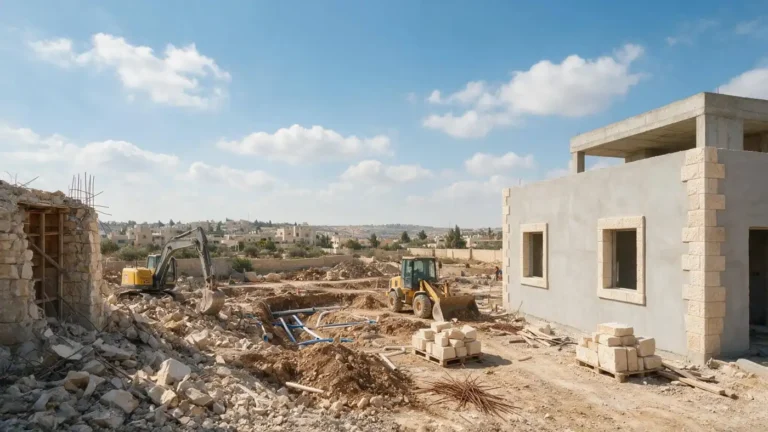 שלבי פרויקט מהריסה ועד גמר